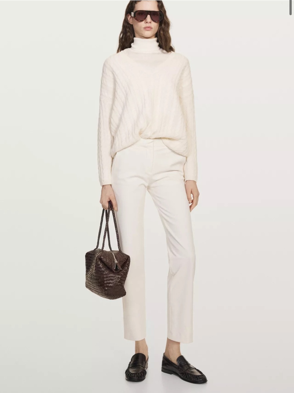 Massimo Dutti NWT STRAIGHT-LEG TECHNICAL TROUSERS size 4 5029/529